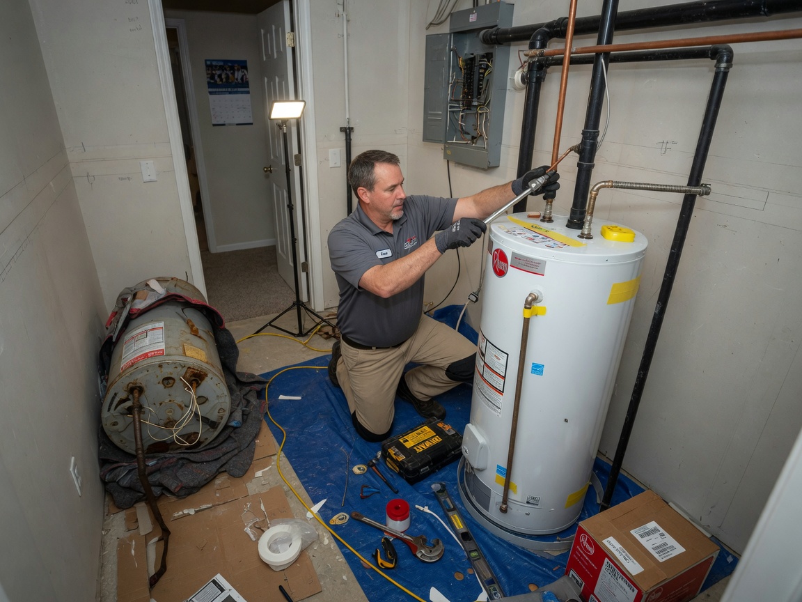 water heater repair in Baypointe